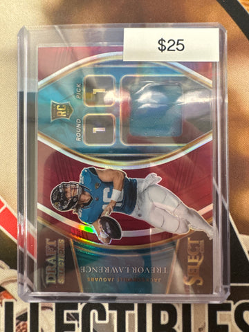 2021 Panini Select NFL Trevor Lawrence Draft Selections Rookie Relic Maroon Prizm