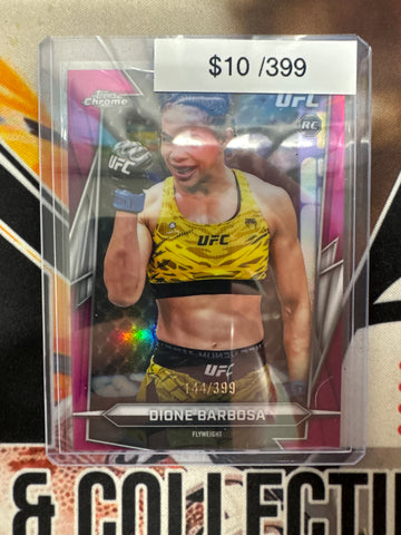 2026 Topps Chrome UFC Dione Barbosa Rookie Magenta Refractor /399