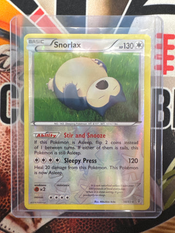 Pokémon Snorlax Reverse Holo Generations 58/83 NM