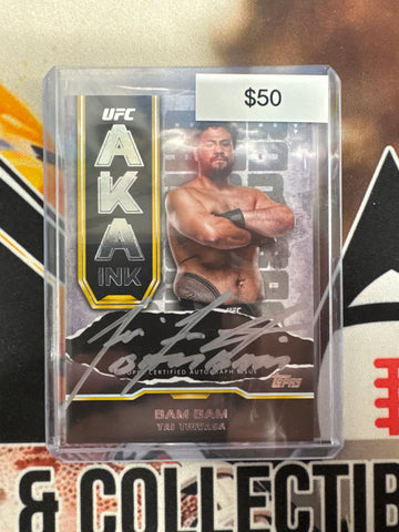2024 Topps UFC Knockout Tai Tuivavsa “Bam Bam” AKA Ink Autograph