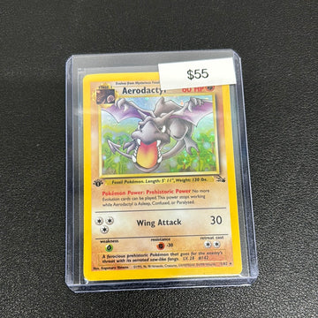 Pokémon Aerodactyl Fossil 1st Edition Holo 1/62