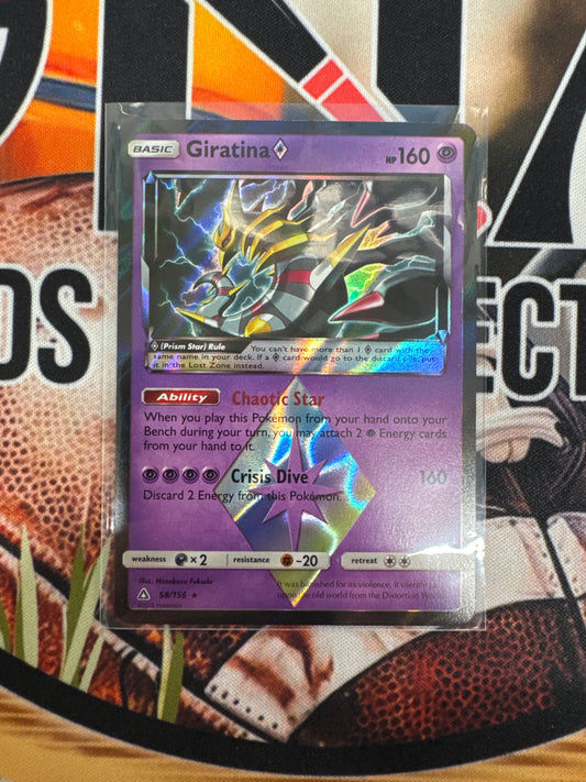 Pokémon Giratina Prism Star 58/156 Ultra Prism