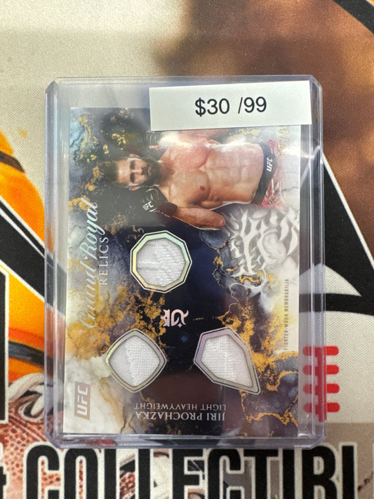 2025 Topps Royalty UFC Jiri Prochazka Grand Royal Triple Relic Refractor /99