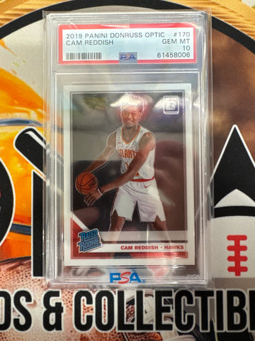 2019 Panini Donruss Optic NBA Cam Reddish Rated Rookie PSA 10