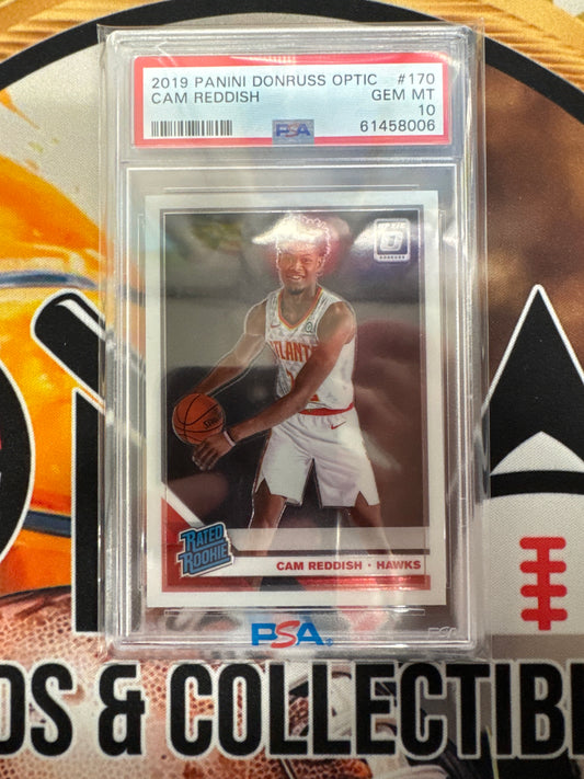 2019 Panini Donruss Optic NBA Cam Reddish Rated Rookie PSA 10