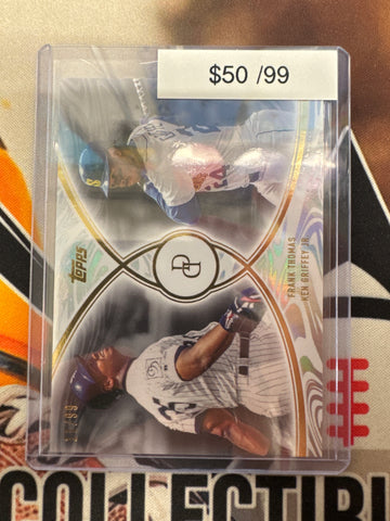2026 Topps Dynamic Duals Frank Thomas & Ken Griffey Jr. Refractor /99