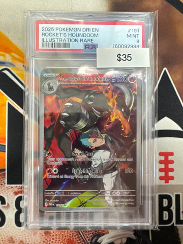 Pokemon Team Rocket’s Houndoom 191/182 Destined Rivals PSA 9
