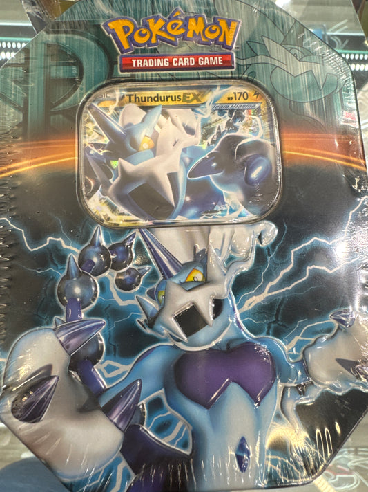 Pokemon Thundurus EX tin