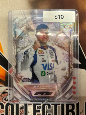 2025 Topps Chrome Formula 1 Isack Hadjar Rookie Diamond 75th Anniversary