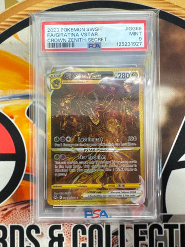 Pokemon Origin Forme Dialga Vstar GG69/GG70 PSA 9