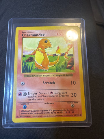 Pokemon Charmander 46/102 Base set shadowless