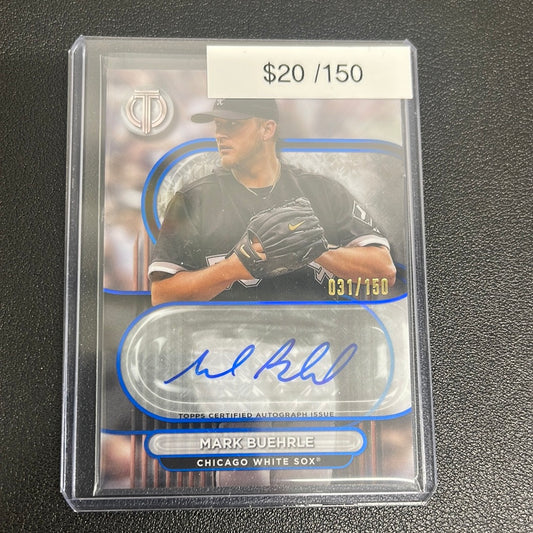 2024 MLB Topps Tribute Mark Buehrle Blue Auto /150