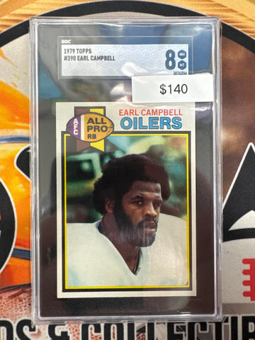 1979 Topps NFL Earl Campbell AFC All Pro SGC 8