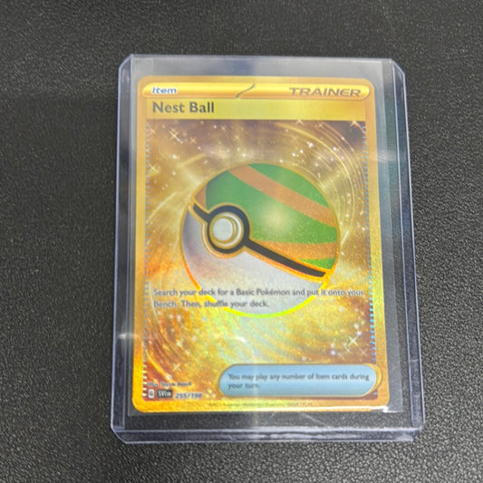 Pokémon Nest Ball Gold secret 255/198