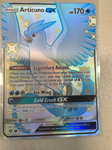 Pokémon Articuno GX Full Art No. SV54/SV94 Hidden Fates: Shiny Vault