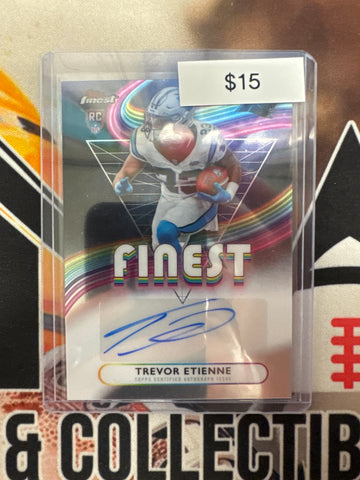 2025 Topps Finest NFL Trevor Etienne Rookie Finest Autograph