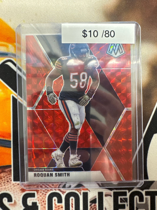 2020 Panini Mosaic NFL Roquan Smith Red Mosaic /80
