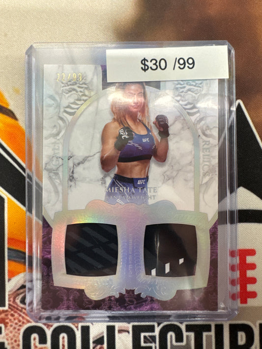 2025 Topps Royalty UFC Miesha Tate Regalia Dual Relic Refractor /99