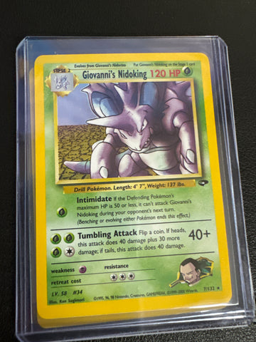 Pokemon Giovanni’s Nidoking Holo 7/132