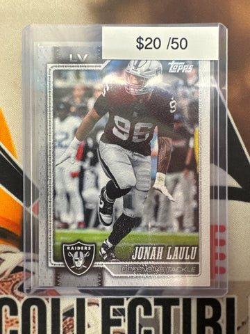 2026 Topps Flagship NFL Jonah Laulu Vintage Stock /50