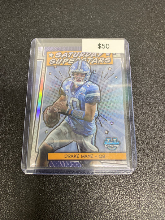 2023 NFL Bowman Chrome U Drake Maye Saturday Superstars