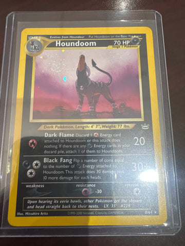 Pokemon Houndoom Neo Revelation Holo 8/64 LP