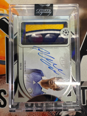 2024-25 Topps Dynasty Champions League Deco Chelsea FC Patch Auto /5