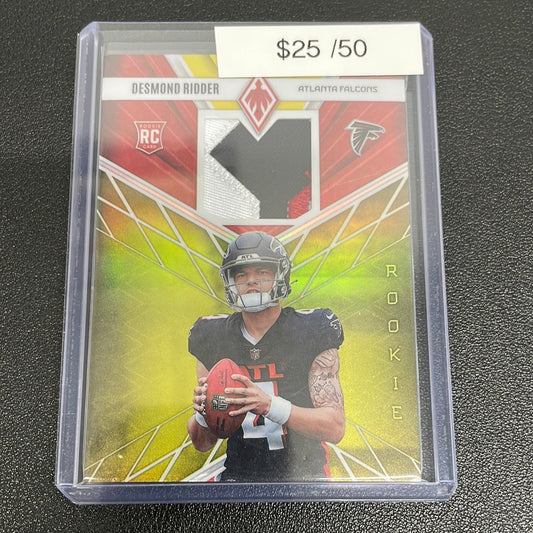 2022 Panini Phoenix Desmond Ridder Rookie Patch /50