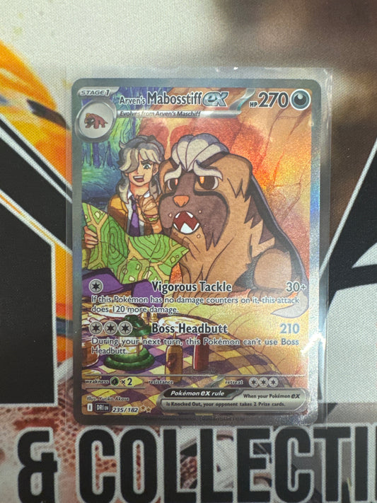 Pokémon Arven’s Mabosstiff Ex 235/182 Destined Rivals