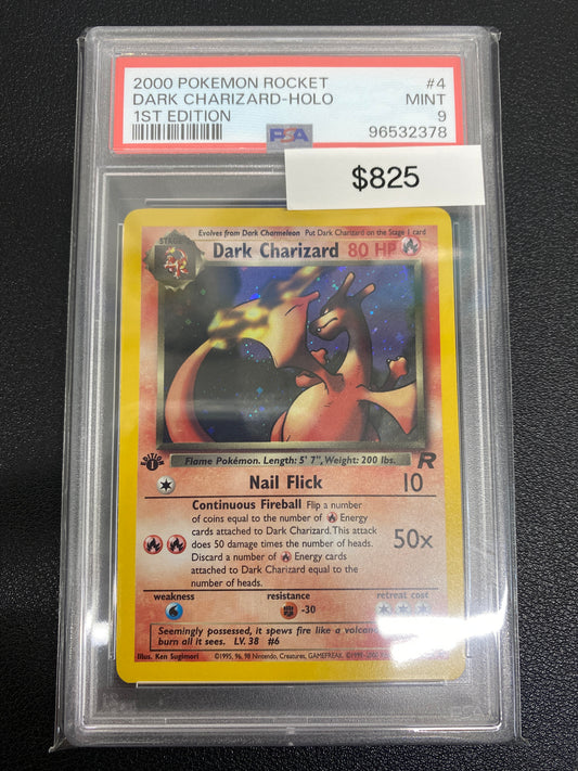 Pokémon 1st Edition Team Rocket Dark Charizard Holo PSA 9