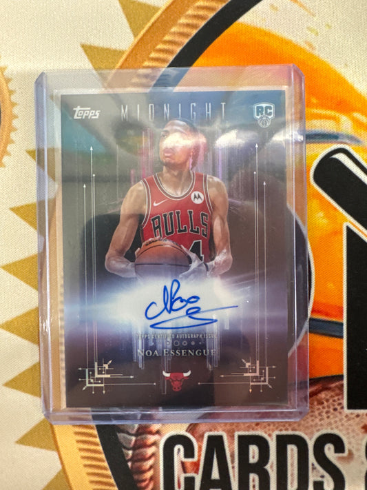 2025-26 Topps Midnight NBA Noa Essengue Rookie Dark Marks Autograph