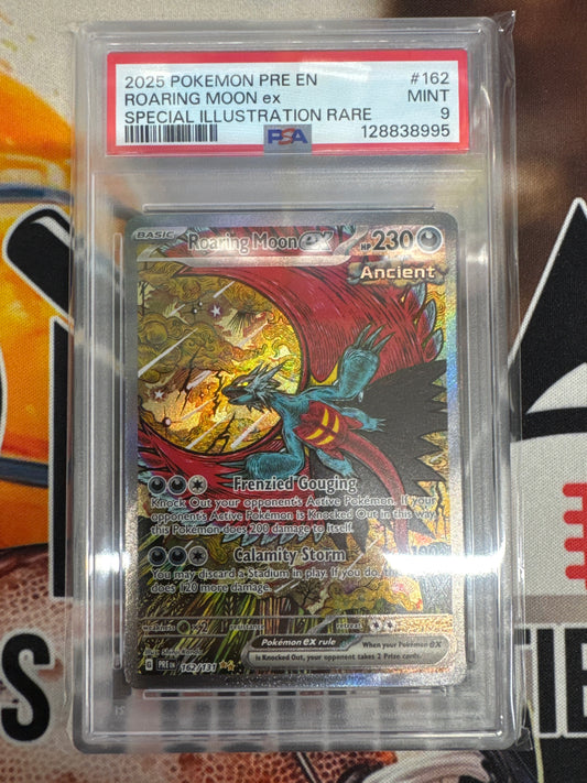 Pokémon Roaring Moon Special Illustration Rare Prismatic Evolutions 162/131 PSA 9