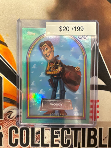 2025 Topps Toy Story 30th Anniversary Woody Aqua Refractor /199