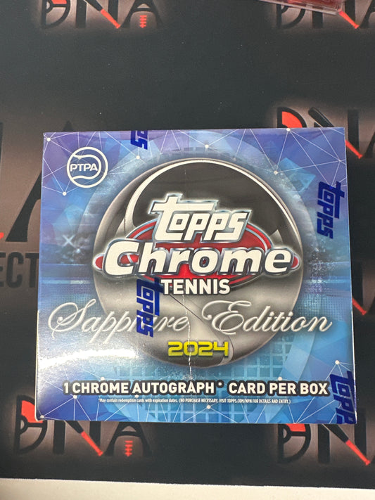 2024 Topps Chrome Tennis Sapphire hobby