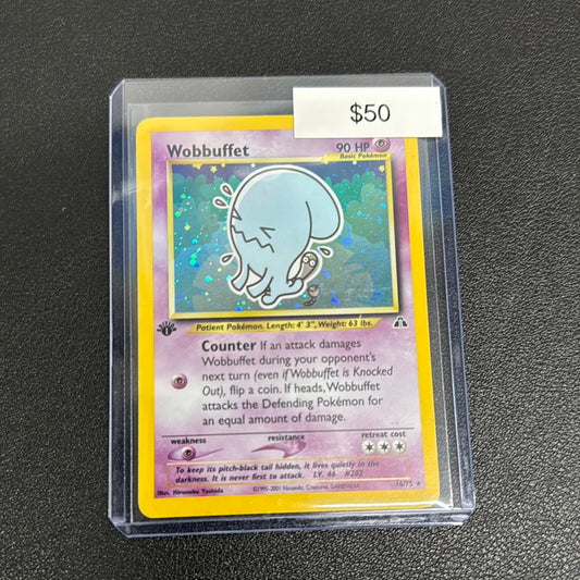 Pokémon Wobbuffet Neo Discovery 1st Edition Holo 16/75