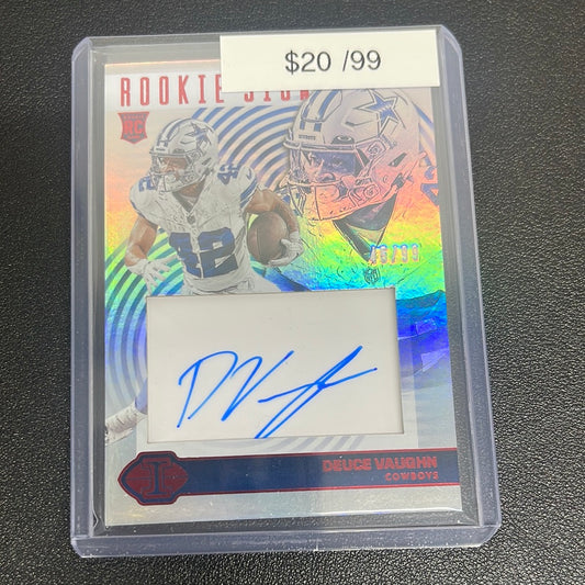 2023 NFL Illusions Deuce Vaughn Rookie Signs Auto /99