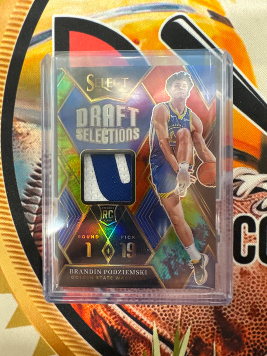 2023-24 Panini Select NBA Brandon Podziemski Draft Selections Rookie Tie-Dye /25