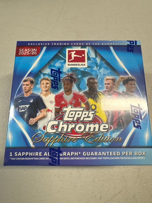 2025-26 Topps Chrome Sapphire Bundesliga hobby