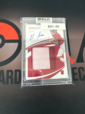 2021 Immaculate Collegiate Devonta Smith patch auto /49