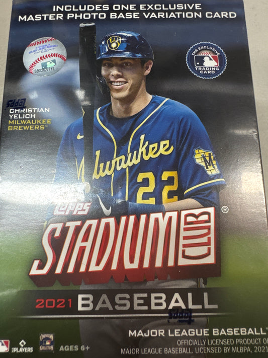 2021 Topps Stadium Club MLB blaster