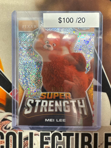 2026 Topps Chrome Disney Mei Lee Super Strength Speckle Refractor /20 SSP