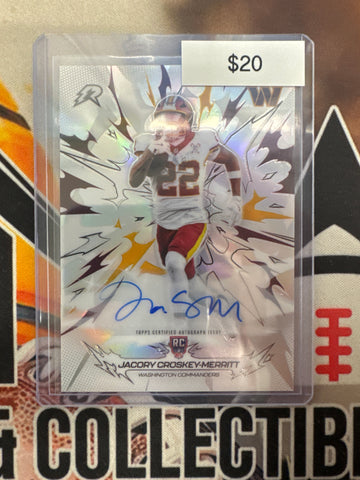 2026 Topps Resurgence NFL Jacory Croskey-Merritt Rookie Autograph Refractor