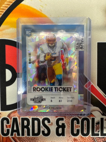 2021 Panini Contenders Optic NFL Josh Palmer Rookie Ticket Cracked Ice /22