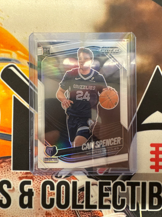 2024-25 Panini Prizm Black NBA Cam Spencer Rookie White Prizm /175