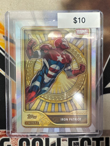 2026 Topps Marvel Mint Iron Patriot Gold Card Refractor