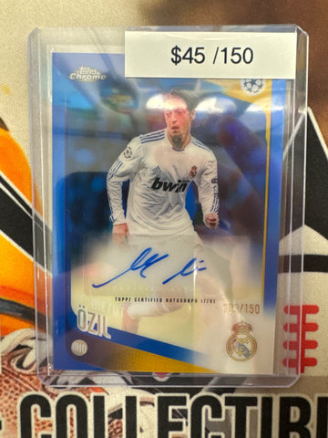 2025-26 Topps Chrome UCL Mesut Ozil Autograph Blue Refractor /150