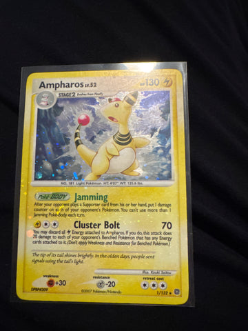 Pokemon Ampharos 1/132 Secret Wonders LP