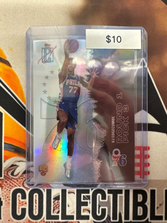 2026 Topps Signature Class NBA VJ Edgecombe Rookie Chrome Refractor