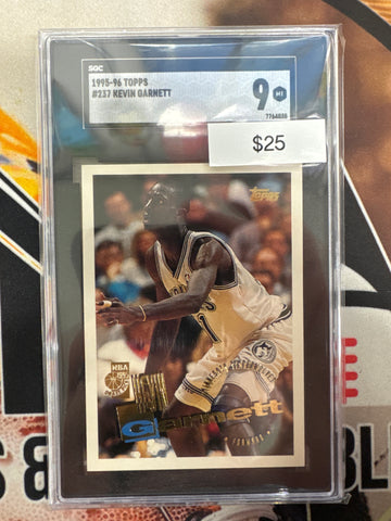 1995 Topps NBA Kevin Garnett Draft Pick SGC 9