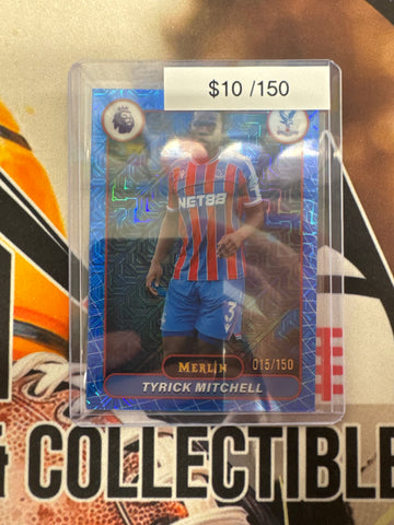 2026 Topps Merlin English Premier League Tyrick Mitchel Blue Mojo Refractor /150